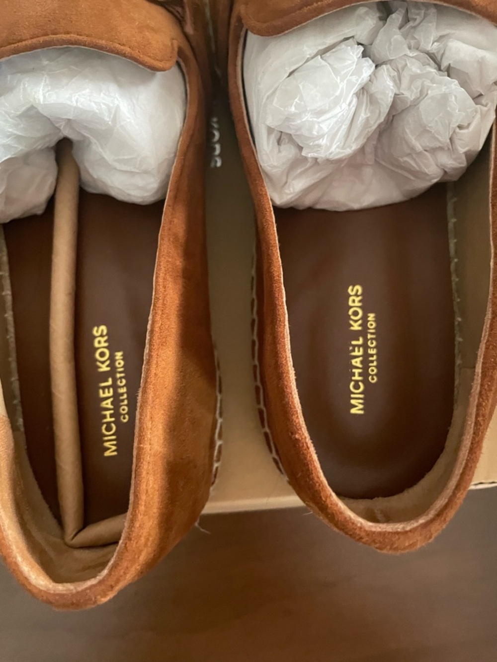 Michael Kors Collection Brown Suede Espadrille Loafers - Picture 6 of 9